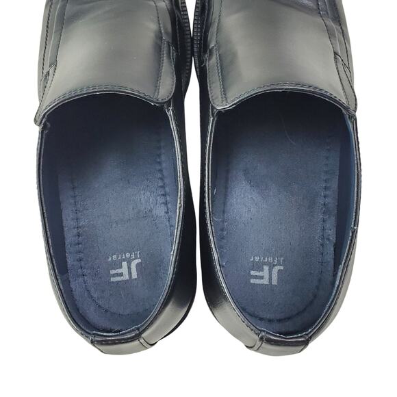 JF J. Ferrar DASH Dress Shoes Mens 10.5 M Black Flux Leather Squared Toe Office - Picture 8 of 12